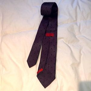 Isaia Purple Polkadot Tie